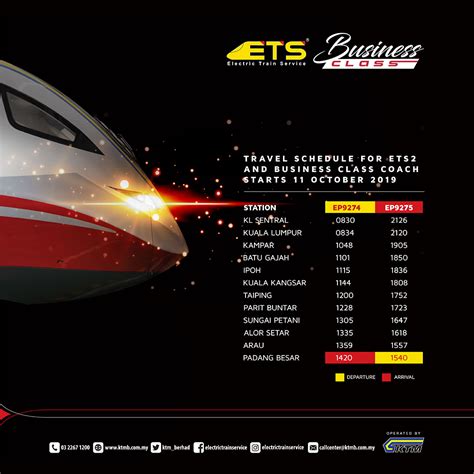 etc schedule|Electric Train Service (ETS) Timetable & Time .